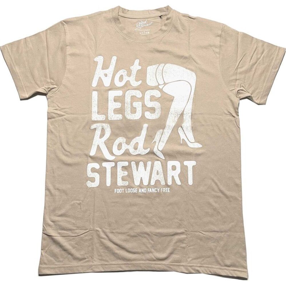 Rod Stewart Unisex Adult Hot Legs T-Shirt / Sand